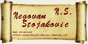 Negovan Stojaković vizit kartica
